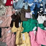 Bulk Alo Yoga apparel pallets with 1,000+ pieces for wholesale buyers